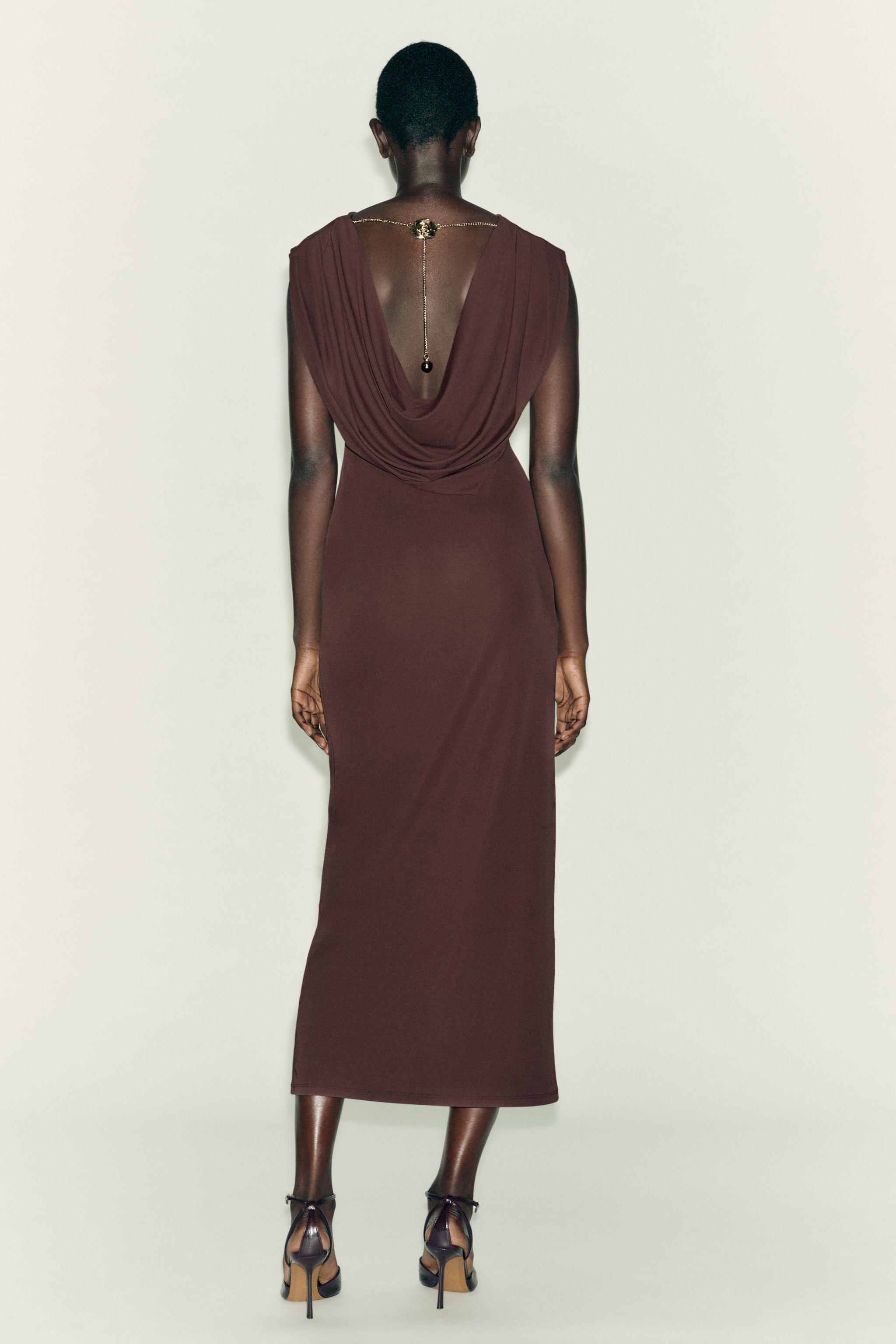 CHAIN OPEN BACK DRESS